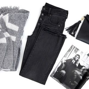 American Eagle Outfitters Black Ankle Jeans